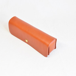 栃木レザーのボックス型のペンケース　PC75 3枚目の画像
