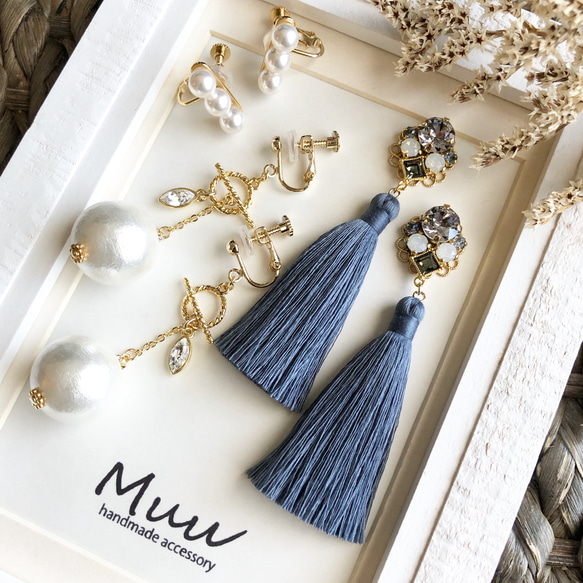 ✳︎3点セットイヤリング（ピアス） イヤリング・ノンホールピアス Muu 
