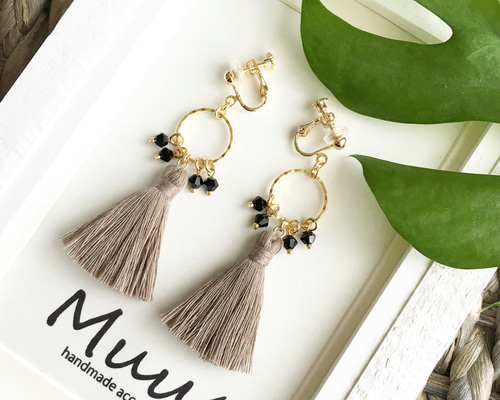 再販♪7】タッセルイヤリング（ピアス） イヤリング・ノンホールピアス