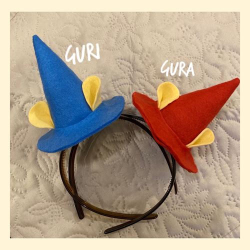 ぐりとぐら帽子お揃い子供大人コスプレ