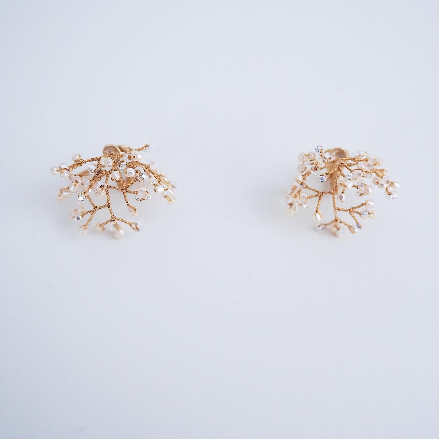 紫陽花イヤリング