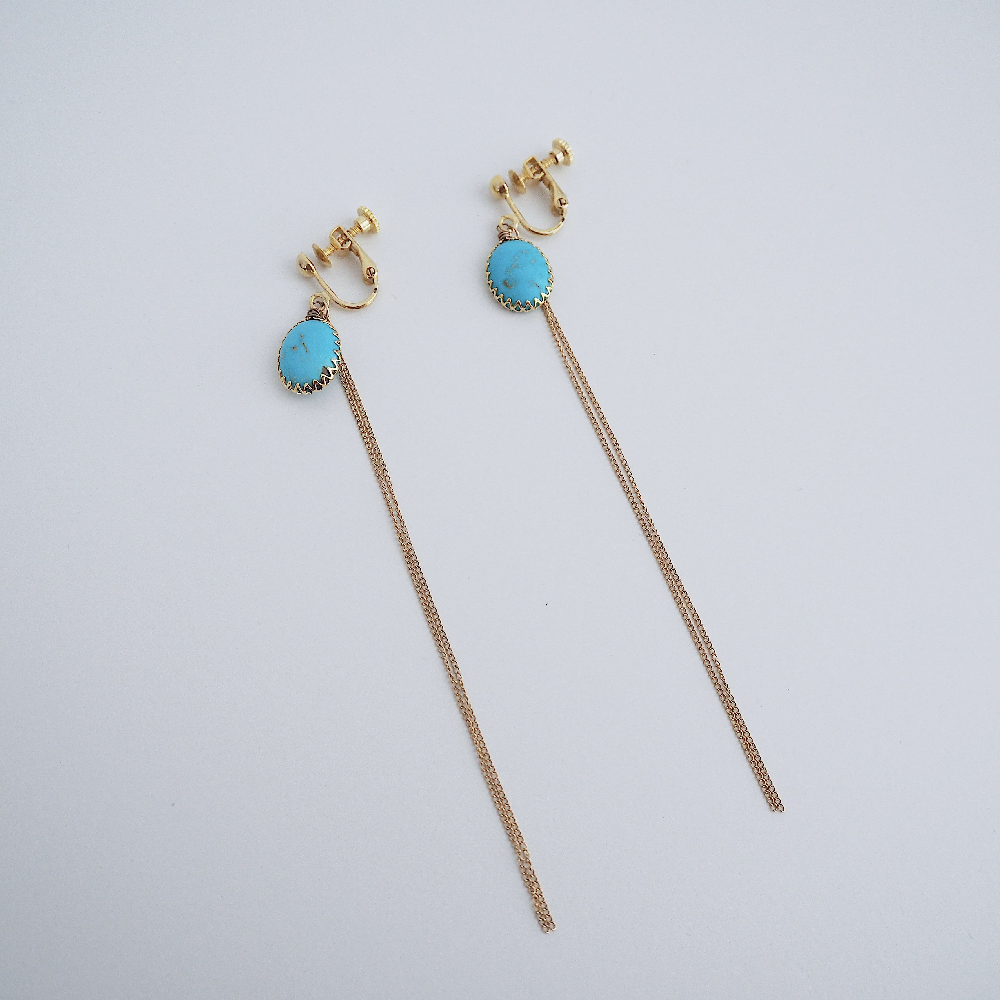 ターコイズチェーンイヤリング 10,164円