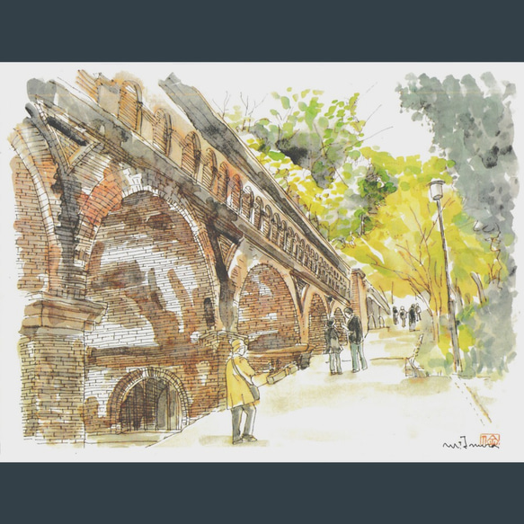 A4サイズ「 南禅寺 水路閣」 絵画 京の水彩画工房 みちや 通販