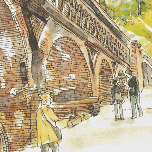 A4サイズ「 南禅寺 水路閣」 絵画 京の水彩画工房 みちや 通販
