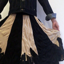 ブラックレースカットスカート 2枚目の画像