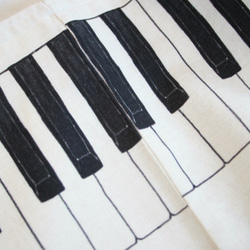 入園入学準備　鍵盤と楽譜のクラシックなレッスンバッグ 6枚目の画像