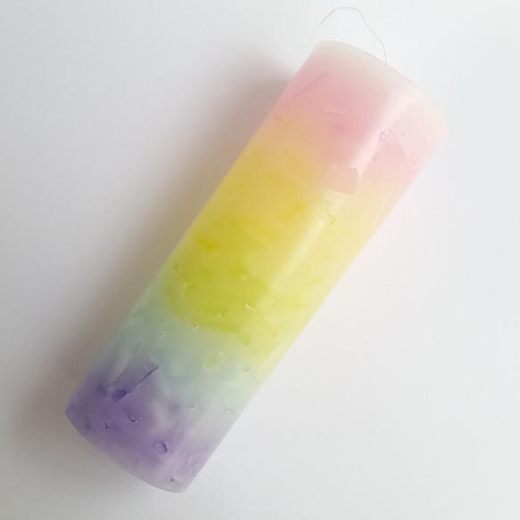 aroma candle big ~rainbow~アロマキャンドル 3枚目の画像