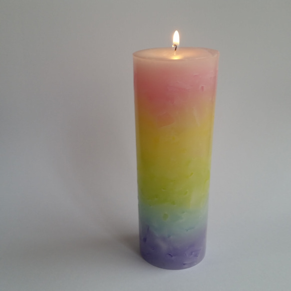 aroma candle big ~rainbow~アロマキャンドル 4枚目の画像