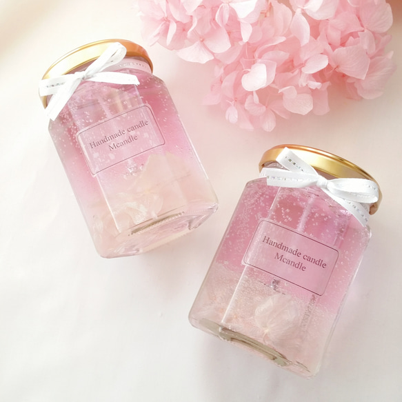桜♡アロマキャンドル 春色ver 1枚目の画像