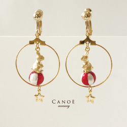 星ふる夜のサーカスウサギearring☆彡 2枚目の画像