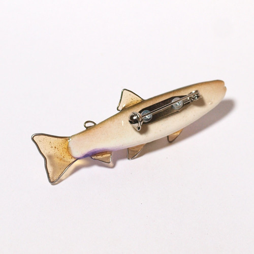 魚のアクセサリー/フィッシュブローチ（ニジマス） ブローチ