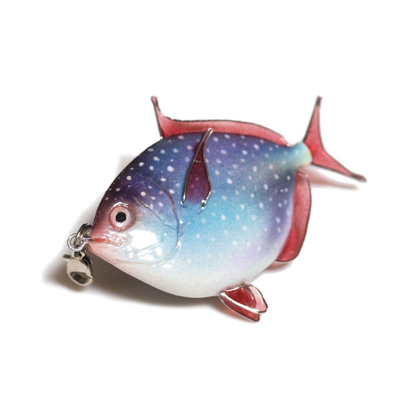 魚のアクセサリー/ホールフィッシュストラップ（アカマンボウ） 立体