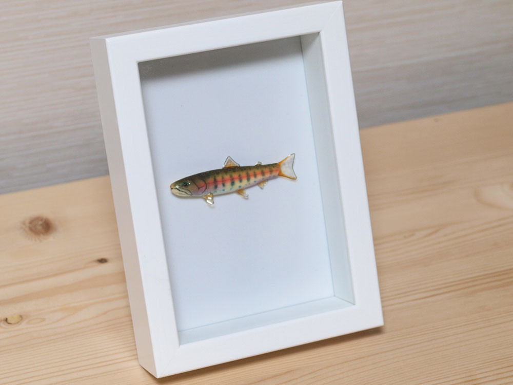 水墨画 お魚と野菜のモチーフ 木製フレーム 水墨画 お魚と野菜のモチーフ 木製フレーム - メルカリ