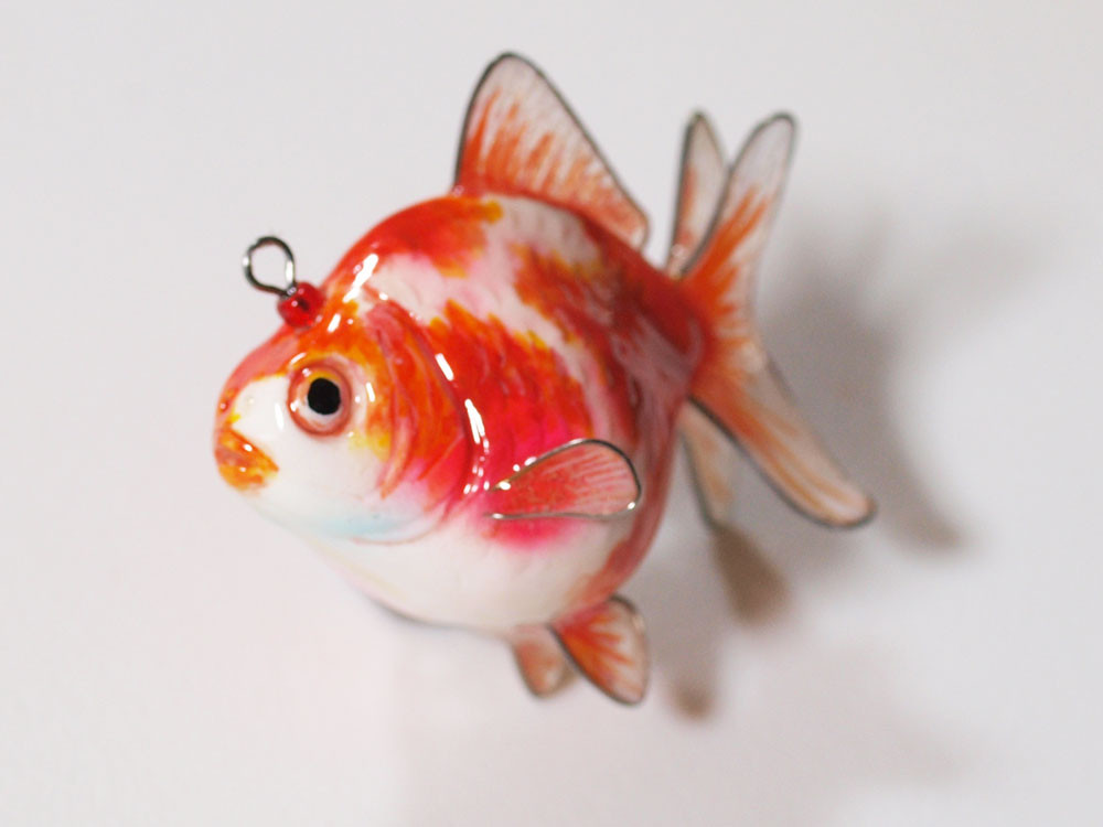 【772】どんぶり金魚のチャーム／ストラップ 772】どんぶり金魚のチャーム／ストラップ