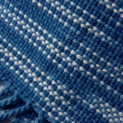 草木染毛糸の手織りマフラー　Ｍ-054 2枚目の画像