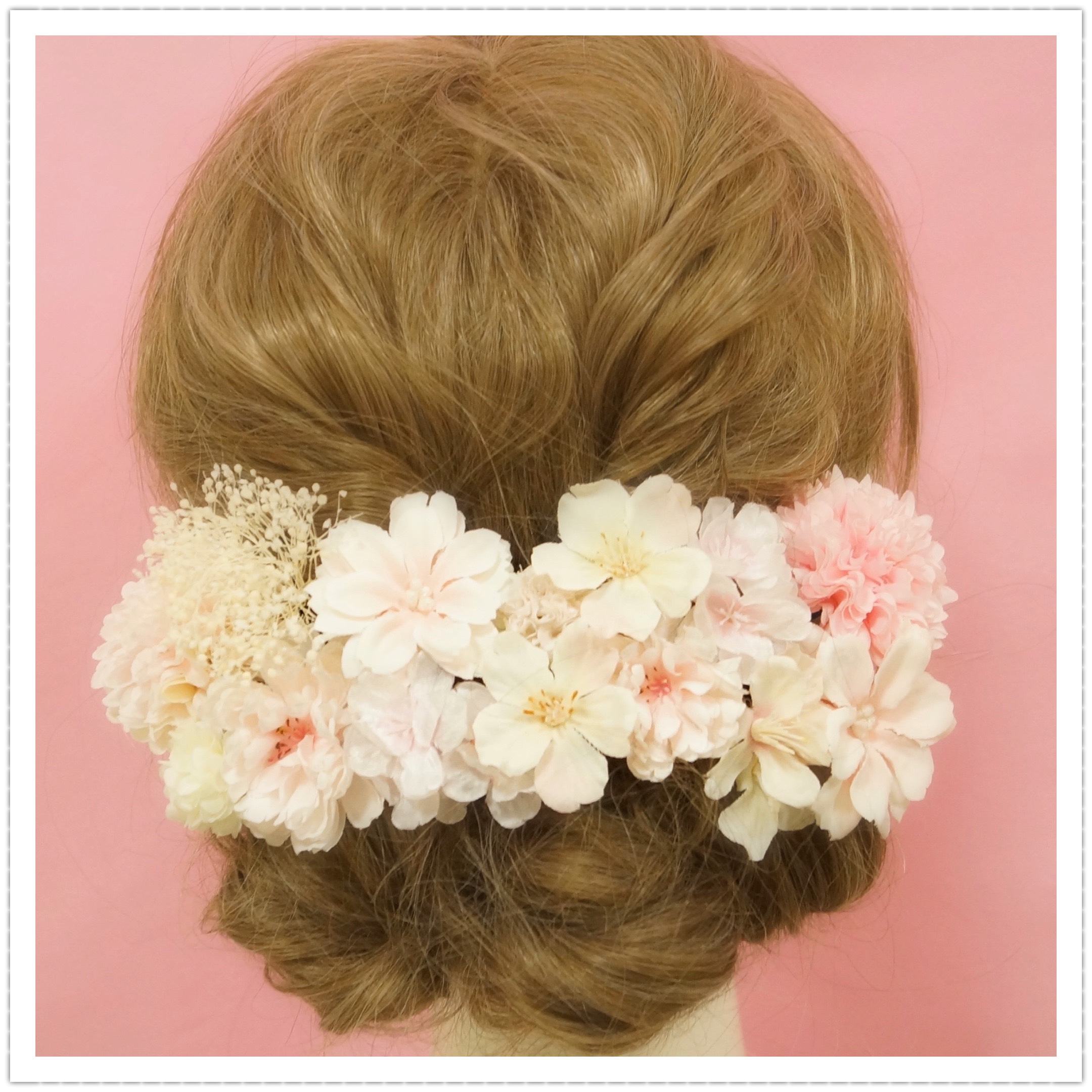 【送料無料】成人式 結婚式 卒業式 髪飾り 花飾り 和装髪飾り 和 着物 和装 花 振袖 袴 ウェディング 桜 色打掛