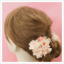 ❁*かすみ草髪飾り(ドライフラワー)ヘッドドレス♡ヘッドパーツ♡ 髪飾り ドライフラワー ヘッドドレス ヘッドパーツ 結婚式 卒業