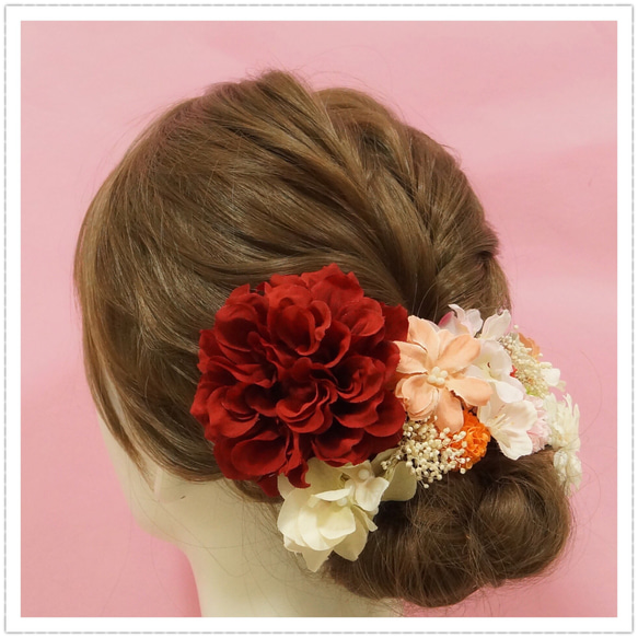 成人式 結婚式 卒業式 髪飾り 花飾り 和装髪飾り 和 着物 和装 花 振袖 袴 桜 3枚目の画像