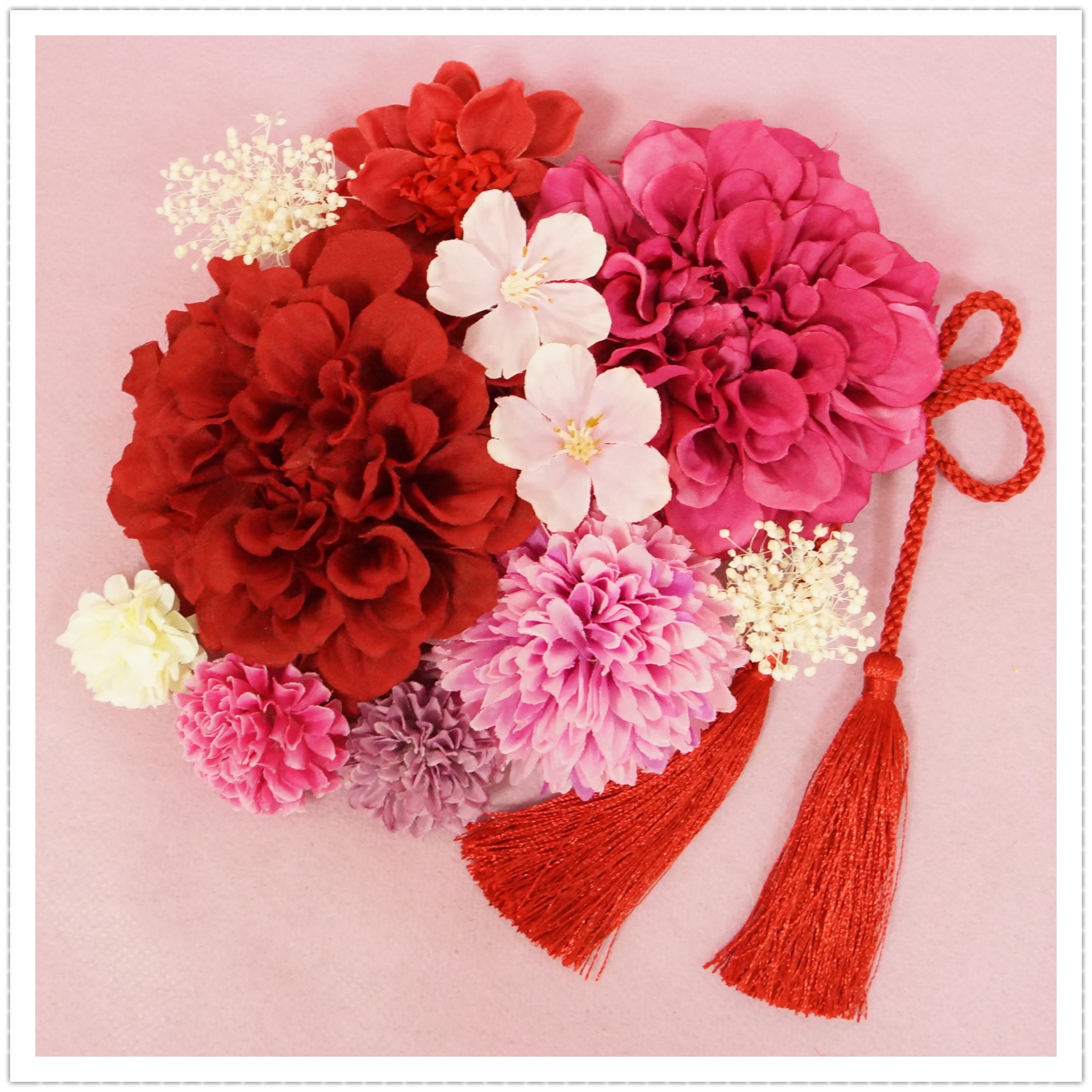 【送料無料】成人式 結婚式 卒業式 髪飾り 花飾り 和装髪飾り 和 着物 和装 花 振袖 袴 ウェディング 桜 色打掛 5,135円