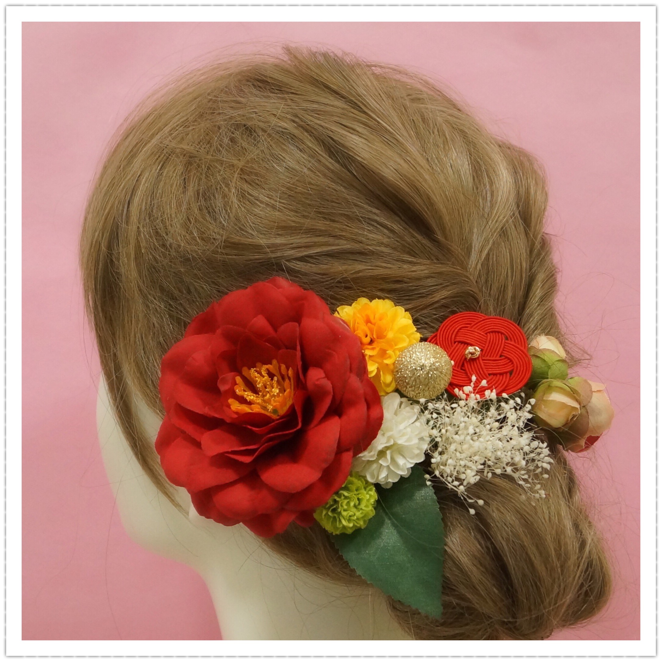 【送料無料】成人式 結婚式 卒業式 髪飾り 花飾り 和装髪飾り 和 着物 和装 花 振袖 袴 ウェディング 桜 色打掛