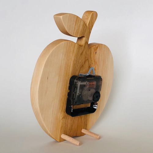 りんごの時計 掛け時計・置き時計 Green Art 通販 8292507