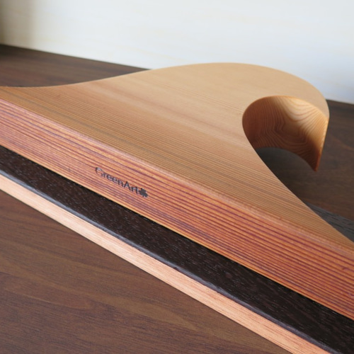 木製 波のオブジェ Wave (L) 立体・オブジェ Green Art 通販 8535292