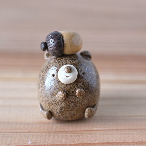 どんぐりくまさんA その他置物 アトリエ日曜日 通販 2454214｜Creema