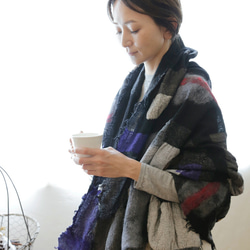 在家或外出都可以信賴的 3 種羊毛紗布披肩 毯子、披肩、遮蓋、披蓋 [Irogami] 第3張的照片