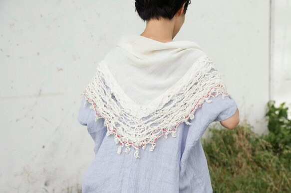 [馬林]馬林花邊棉布搪塞天然的避暑 第2張的照片