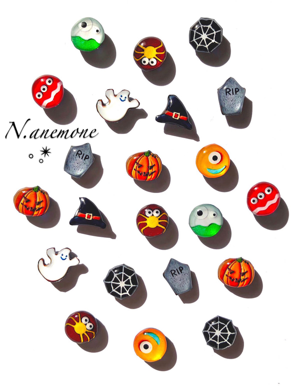 ハロウィンクッキー✴︎ ピアス/イヤリング 1枚目の画像