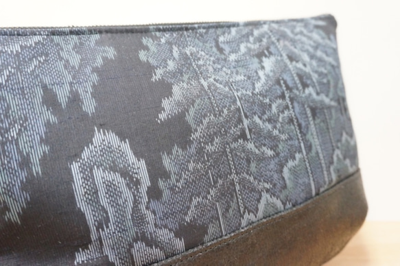 日本傳統的紡織協作離合器回×皮革，皮革流蘇 第6張的照片