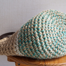 麻繩籃袋，綠色[訂製] 第4張的照片