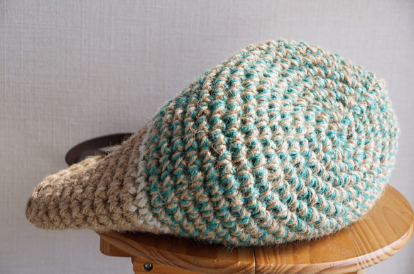 麻繩籃袋，綠色[訂製] 第4張的照片