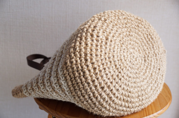 白色邊框亞麻籃袋（訂製） 第2張的照片