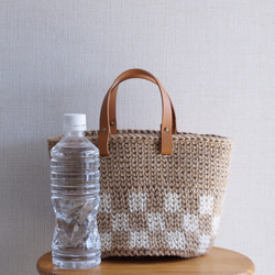 麻繩籃袋格紋 ①S碼【訂製】 第6張的照片