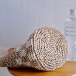 麻繩籃袋格紋 ①S碼【訂製】 第5張的照片