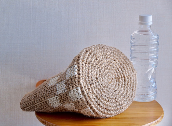 麻繩籃袋格紋 ①S碼【訂製】 第5張的照片