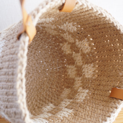 麻繩籃袋格紋 ①S碼【訂製】 第7張的照片
