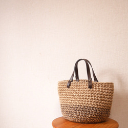 [精選] 手工編織包，巧克力雙色 第3張的照片