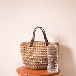 [精選] 手工編織包，巧克力雙色 第4張的照片