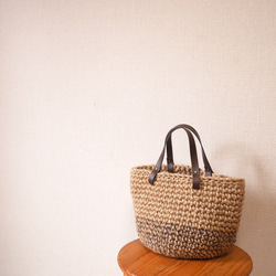 [精選] 手工編織包，巧克力雙色 第9張的照片