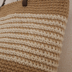 麻繩籃袋 大 有邊 白色 [訂製] 第6張的照片