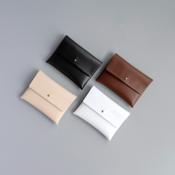 スアレ ミ二 カード・コイン ケース  / suare leather case 1枚目の画像