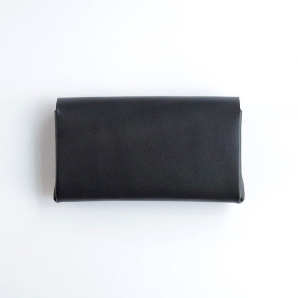 スアレロングウォレット 6ポケット ＃黒 / suare long wallet #black 長財布 4枚目の画像