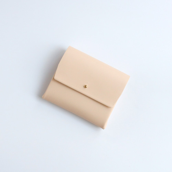 スアレショートウォレット＃ベージュ / suare short wallet #beige 1枚目の画像