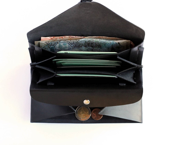 ORI長錢包/折疊長錢包＃黑色 第2張的照片