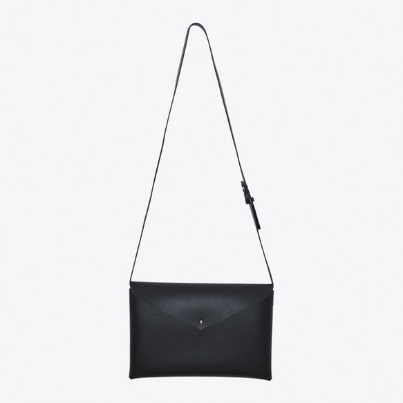 basic shoulder bag M #black/ ベーシックショルダーバッグM #黒色 2枚目の画像