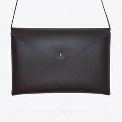 basic shoulder bag M #black/ ベーシックショルダーバッグM #黒色 3枚目の画像