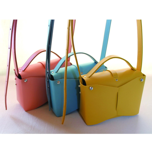 2way mini  box bag #S/S color / 2way ミニ レザーボックスバッグ #S/Sカラー 4枚目の画像