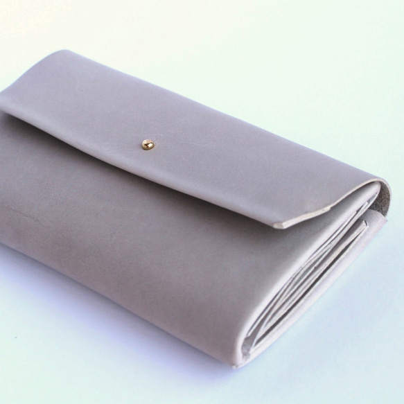 nanairo様専用　suare long wallet #graige/ スアレロングウォレット 長財布 ＃グレージュ 5枚目の画像